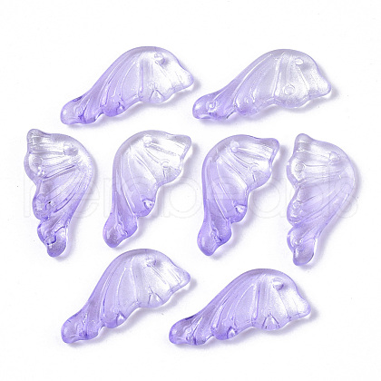 Transparent Spray Painted Glass Pendants GLAA-S190-010A-05-1