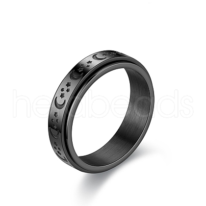 Stainless Steel Rotatable Finger Ring PW-WGA836B-04-1