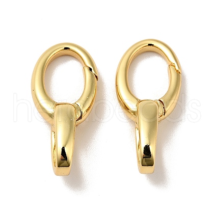 Brass Spring Gate Rings X-KK-J301-04G-1