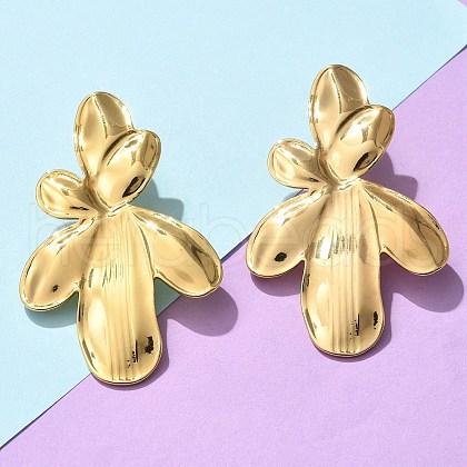 304 Stainless Steel Stud Earrings for Women EJEW-U047-03G-1