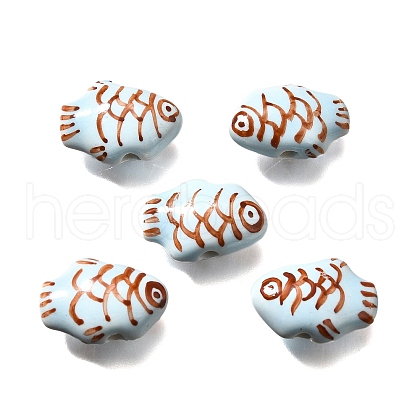 Handmade Porcelain Beads PORC-S002-17A-1