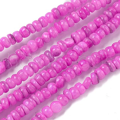 Dyed Natural Freshwater Shell Beads Strands X1-BSHE-G039-07L-1