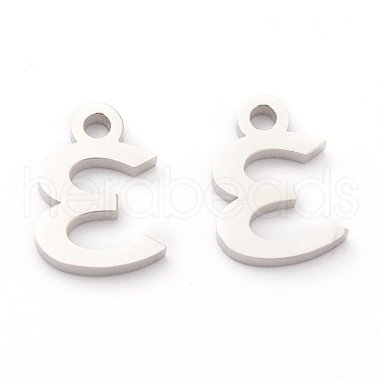 Non-Tarnish 304 Stainless Steel Charms STAS-G244-01E-1
