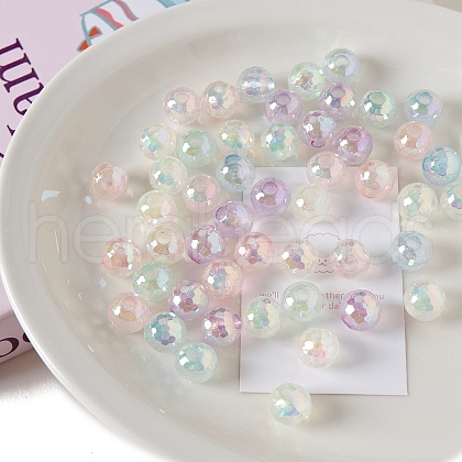 Opaque Acrylic European Beads OACR-F010-12-1