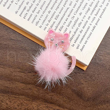 Plush Cellulose Acetate Alligator Hair Clips PW-WG1BD3A-04-1