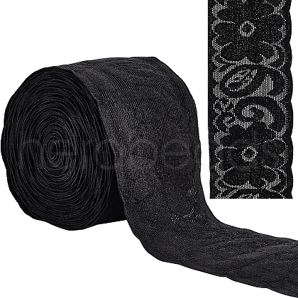 Gorgecraft 6.25M Nylon Elastic Lace Trim OCOR-GF0003-77B-1