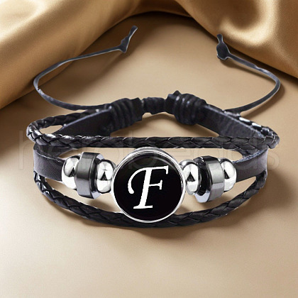 Adjustable Imitation Leather Cord Multilayer Bracelets WGB28DF-06-1