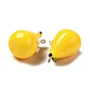 Cartoon Opaque Resin Fruit Pendants CRES-B018-10-2