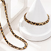 Alloy Leopard Print Snake Chain Necklaces & Bracelets Sets FS-WGE503A-01-3