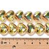 Electroplate Glass Beads Strands EGLA-B008-01A-HP02-4