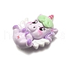 Unicorn Opaque Resin Decoden Cabochons CRES-F034-06-2