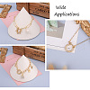 4Pcs 4 Style Brass Micro Pave Clear Cubic Zirconia D-Ring Anchor Shackle Clasps ZIRC-PJ0001-02-9