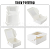 Square Kraft Paper Storage Gift Boxes CON-WH0095-81B-02-6