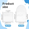   100Pcs 2 Styles Dustproof PVC Commemorative Coin Storage Envelope Bags for Jewelry ABAG-PH0001-49-2