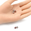 201 Stainless Steel Polymer Clay Rhinestone Inlaid Beads RB-YW0001-11F-4