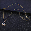 Fashionable Brass Evil Eye Pendant Necklaces for Women AV3598-4