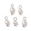 Natural Freshwater Pearl Potato Charms PALLOY-JF03202-02-1