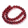 Handmade Silver Foil Lampwork Beads Strands FOIL-L016-C03-2