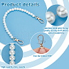   2Pcs Plastic Imitation Pearl Bag Chain Shoulder FIND-PH0018-52-4