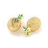 Brass Micro Pave Cubic Zirconia Pendants KK-K369-01G-04-2