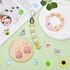 DICOSMETIC 16Pcs 16 Style Silicone Beads SIL-DC0001-17-5