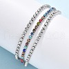 304 Stainless Steel Multi-strand Bracelets BJEW-C103-05P-3