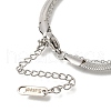 201 Stainless Steel Double Layer Snake Chain Necklaces STAS-B076-04P-3