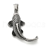 304 Stainless Steel Pendants STAS-Z126-10AS-1