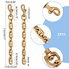 Alloy Mariner Link Chain Purse Strap Extenders DIY-WH0304-706AG-3