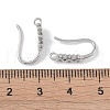 Brass Micro Pave Cubic Zirconia Earring Hooks KK-U008-11P-3