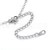Tarnish Resistant 304 Stainless Steel Necklaces NJEW-E080-09P-2