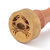 (Defective Closeout Sale: Rusty Stamp) 1Pc Brass Stamp Head DIY-XCP0002-18-2