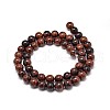 Natural Mahogany Obsidian Round Bead Strands X-G-P075-26-8mm-2