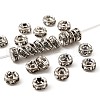 Rack Plating Brass Crystal Rhinestone Rondelle Space Beads RB-D303-P-1