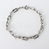Rectangle 201 Stainless Steel Chain Bracelets X-BJEW-N240-06P-1