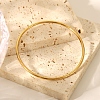 5Pcs Stylish 304 Stainless Steel Plain Bangles for Women CS8821-2-2