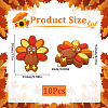 SOFPLATE 10Pcs Thanksgiving Day Food Grade Eco-Friendly Silicone Beads SIL-SP0001-10-2