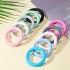 9Pcs Ring Food Grade Eco-Friendly Silicone Beads JX895H-5