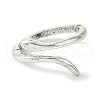Snake Alloy Open Cuff Rings RJEW-K275-70AS-2
