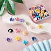 Craftdady 52Pcs 13 Colors Two Tone Opaque Resin Cabochons CRES-CD0001-08-6