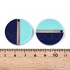 Opaque Resin & Wood Pendants RESI-T057-73A-3