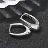 U-Shaped Brass Hoop Earrings EJEW-D320-14P-2