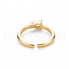 Brass Enamel Cuff Rings RJEW-T016-27G-NF-2