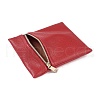 Imitation Leather Jewelry Storage Zipper Bags ABAG-G016-01C-01-3