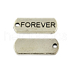 Tibetan Style Alloy Rectangle Pendants TIBEP-Q043-052-RS-1
