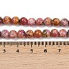 Natural Rhodonite Beads Strands G-G206-A02-6mm-5