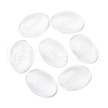 Transparent Oval Glass Cabochons X-GGLA-R022-35x25-4
