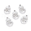 Alloy Rhinestone Pendants ALRI-C008-14P-3