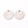 Non-Tarnish 201 Stainless Steel Stamping Blank Tag Pendants X-STAS-T058-12mm-P-2