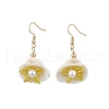Shell Shape 304 Stainless Steel Dangle Earrings EJEW-MZ00376-05-2